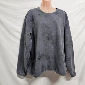 Lululemon lab Fleece Crew Pullover Diamond Dye Asphalt Grey Graphit Men Size XL